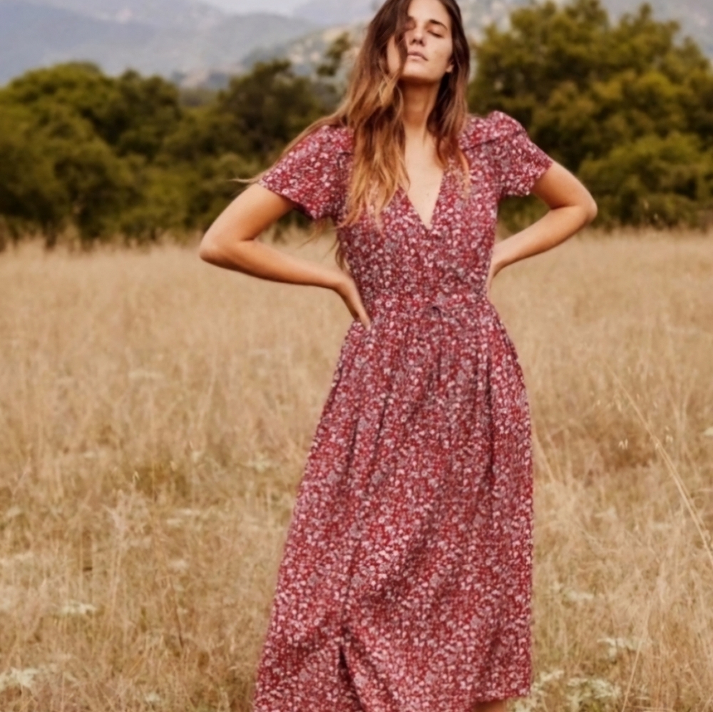 Christy Dawn Dawn Dress in crimson garden